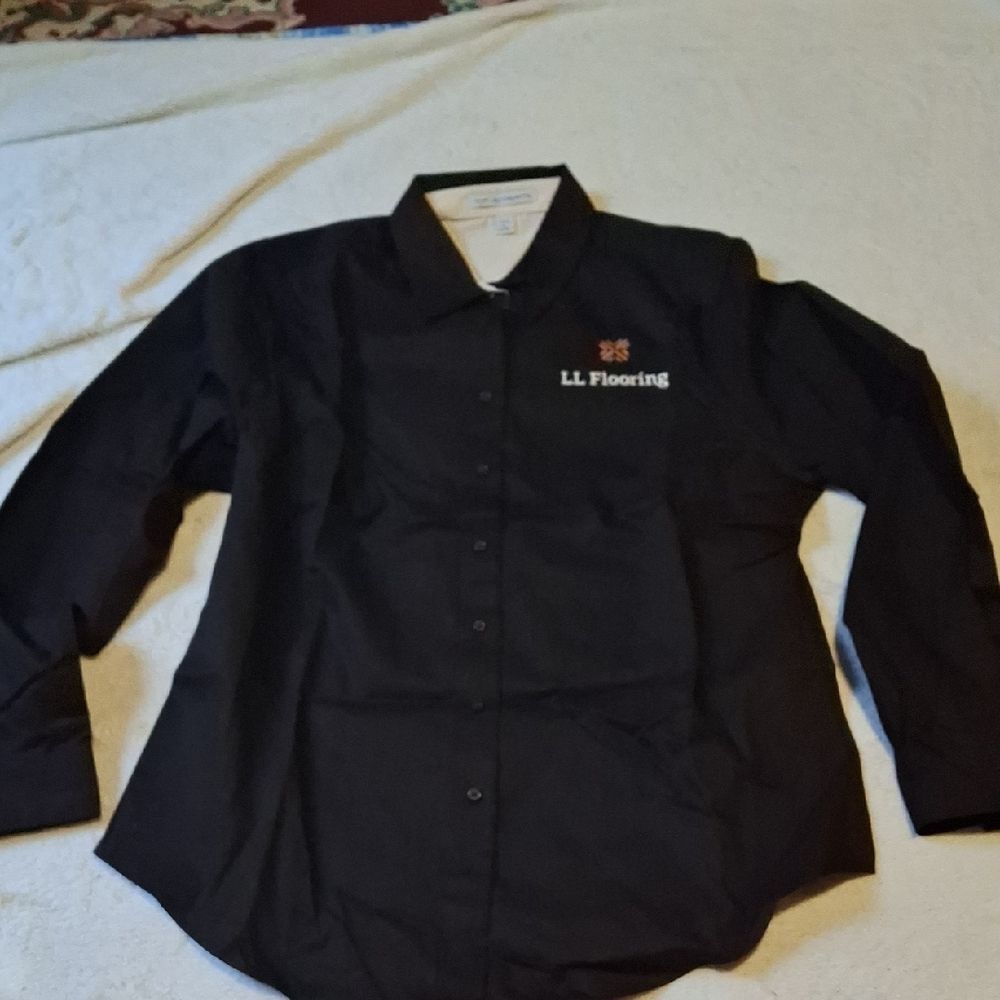 Port Authority Black Button Down Shirt (Can363)